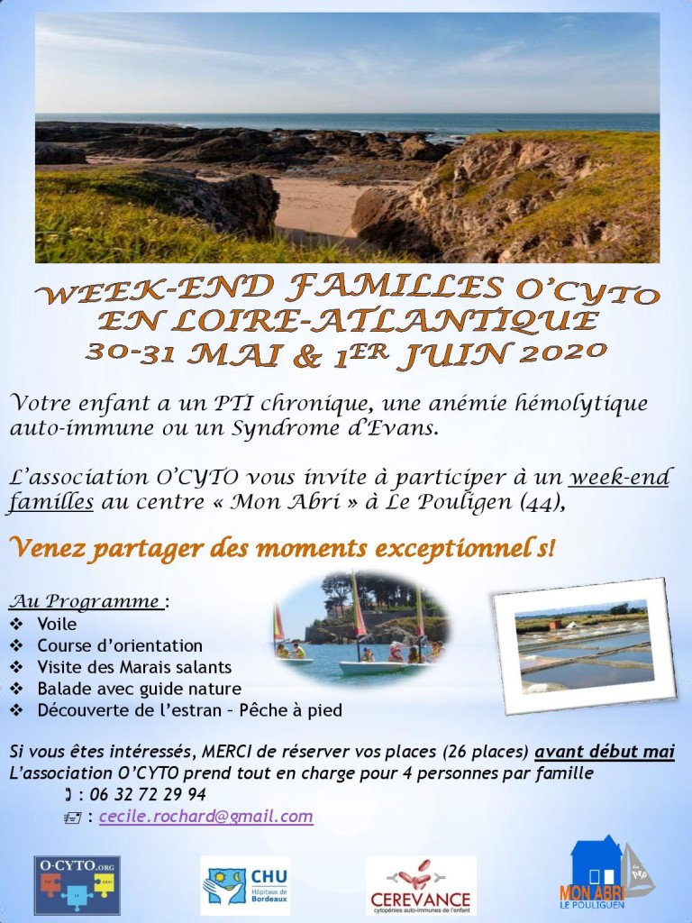 Flyer W-E Familles O CYTO 2020